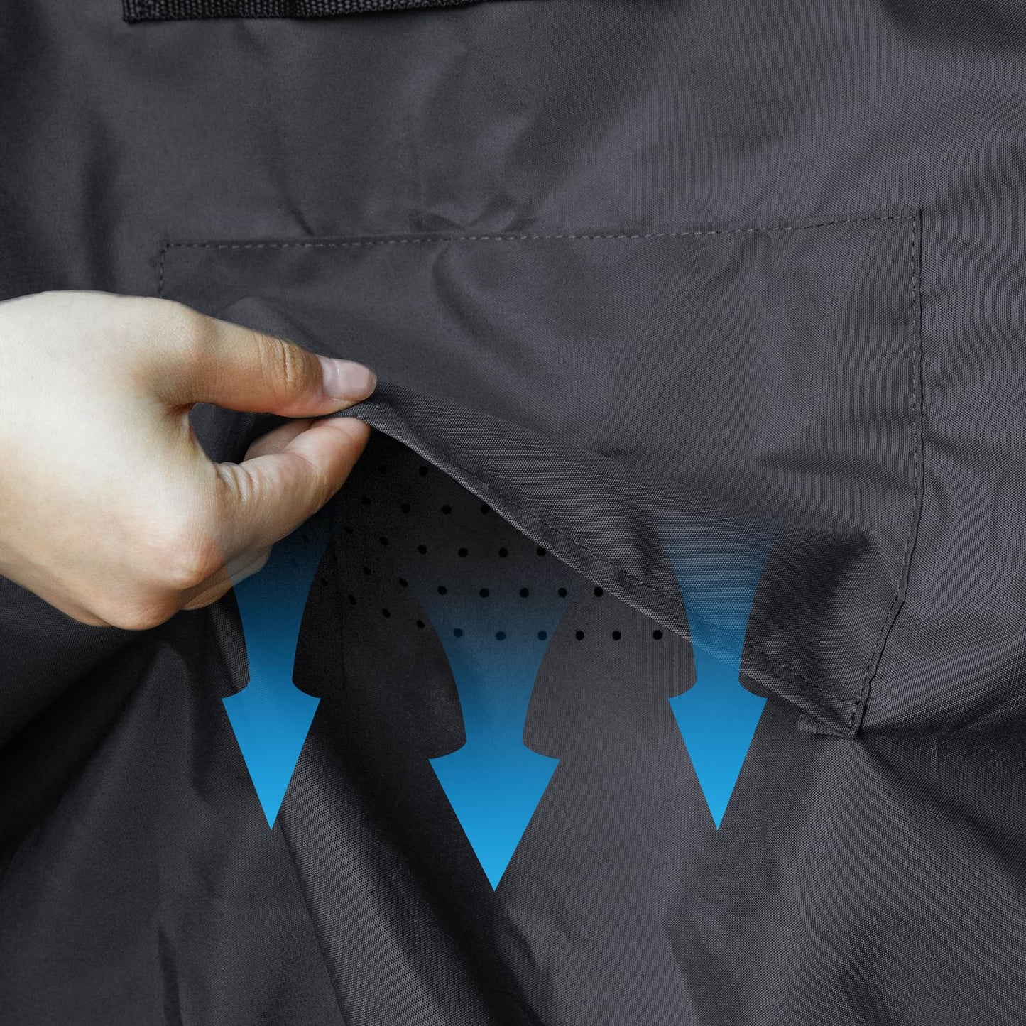 Tempera Outdoor Dining Set Cover for Outside Table and Chairs, Square Patio Table Covers for Outdoor Furniture, Anti-Fading, Windproof, 102''L x 74''W x 27.8''H, Space Grey