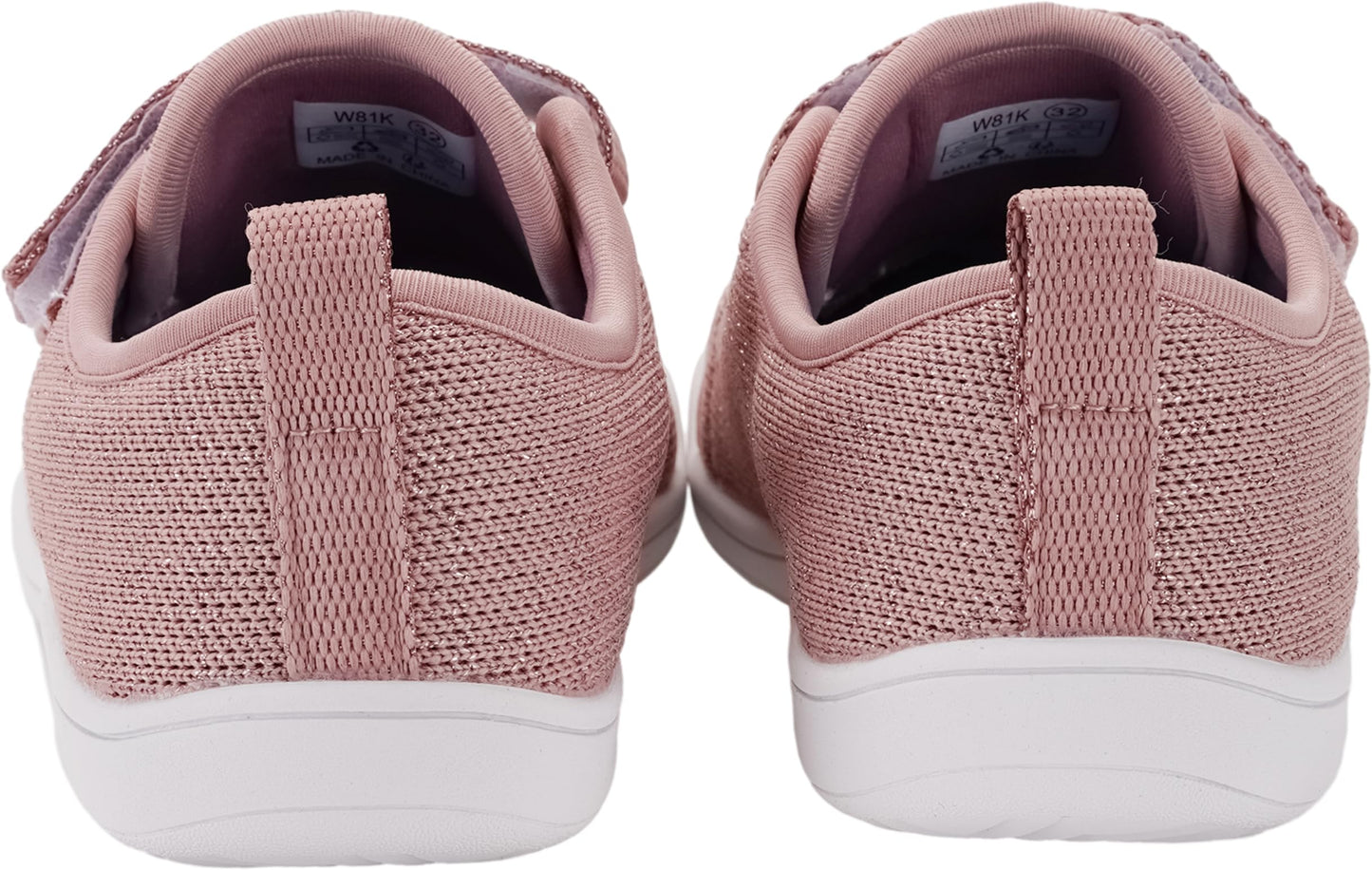 WHITIN Kids Wide Barefoot Shoes for Boys Girls Minimalist Toe Box Zero Drop Sneakers Size 4 Big Walking Sports School Footwear Tennis Fitness Rose 36