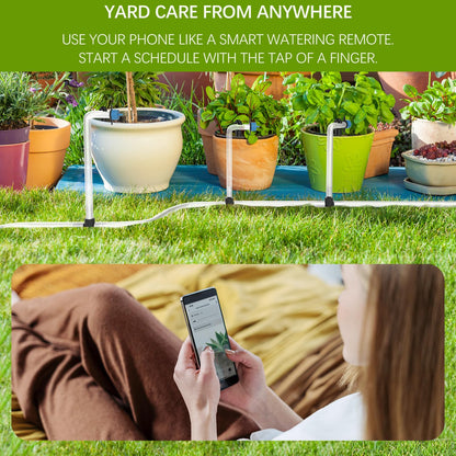 Smart Automatic Plant Watering System - Plant Watering Devices for 20 Potted Plants，Auto Drip Irrigation System Programmable Timer & Compatible with Alexa