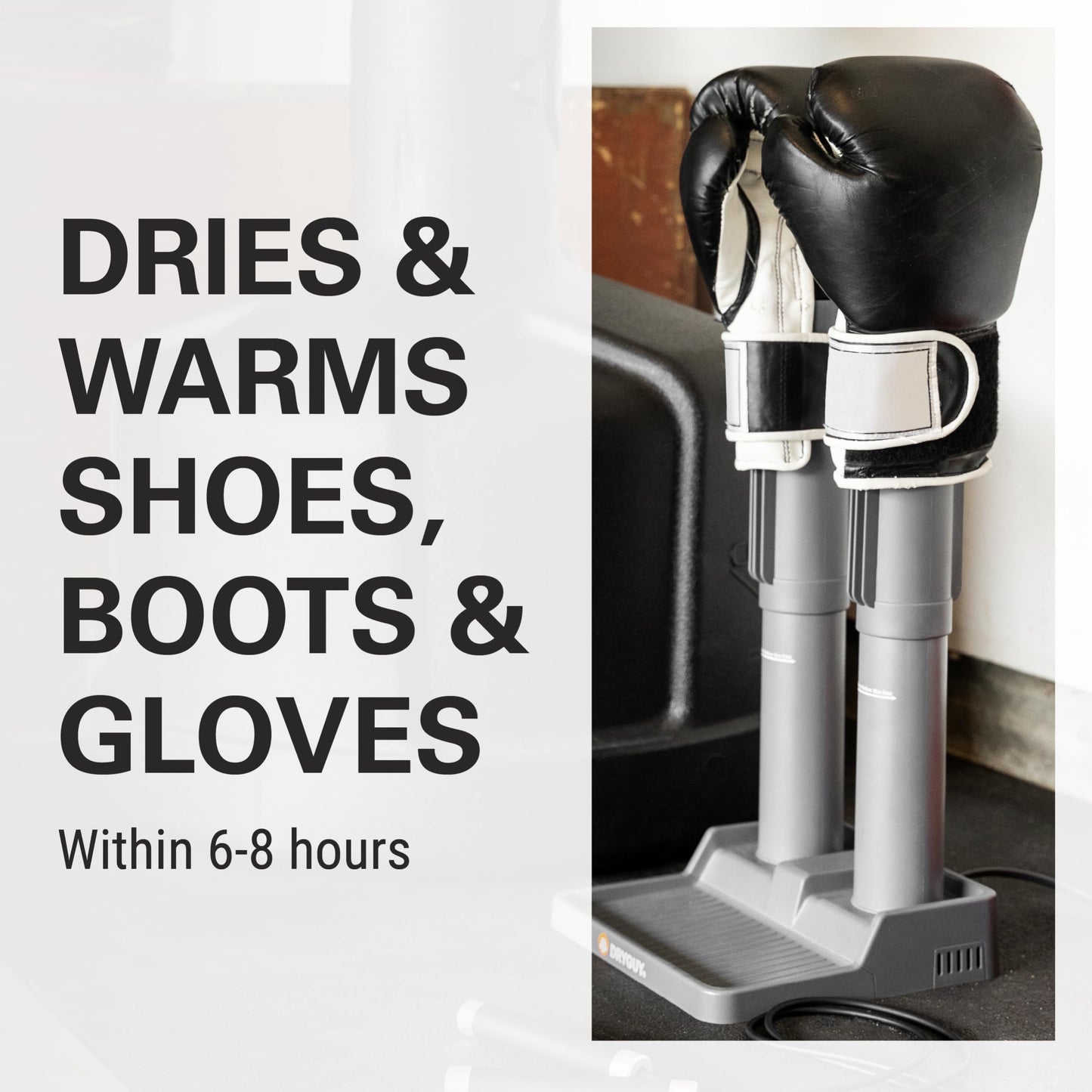 DryGuy Simple Dry Boot and Glove Dryer – Portable, Silent Electric Dryer for Shoes, Boots, Gloves, and Gear – Quick Drying for Ski, Work, Sports Equipment – Energy Efficient, Odor Eliminating Design