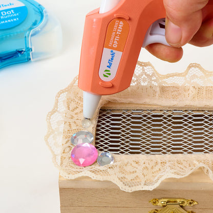 AdTech Hot Glue Sticks, 4 Inch Mini Size, Clear (550 Sticks) | Multi-Temperature, Quick Bonding for Crafting, DIY & School Projects | Fits Mini Glue Guns | Made in the USA