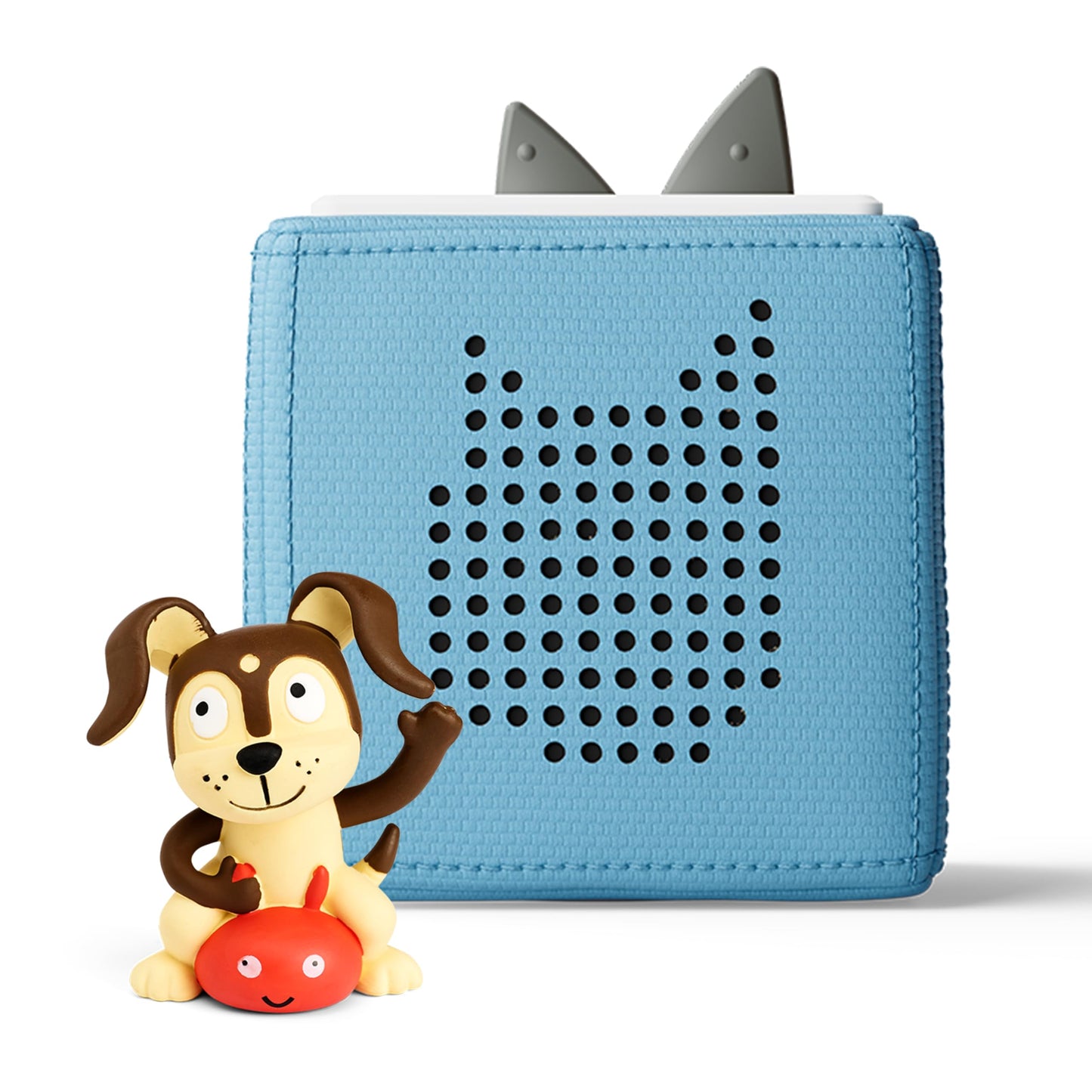 Toniebox 1 Audio Player Starter Set with Playtime Puppy - Listen, Learn, and Play with One Huggable Little Box - Light Blue