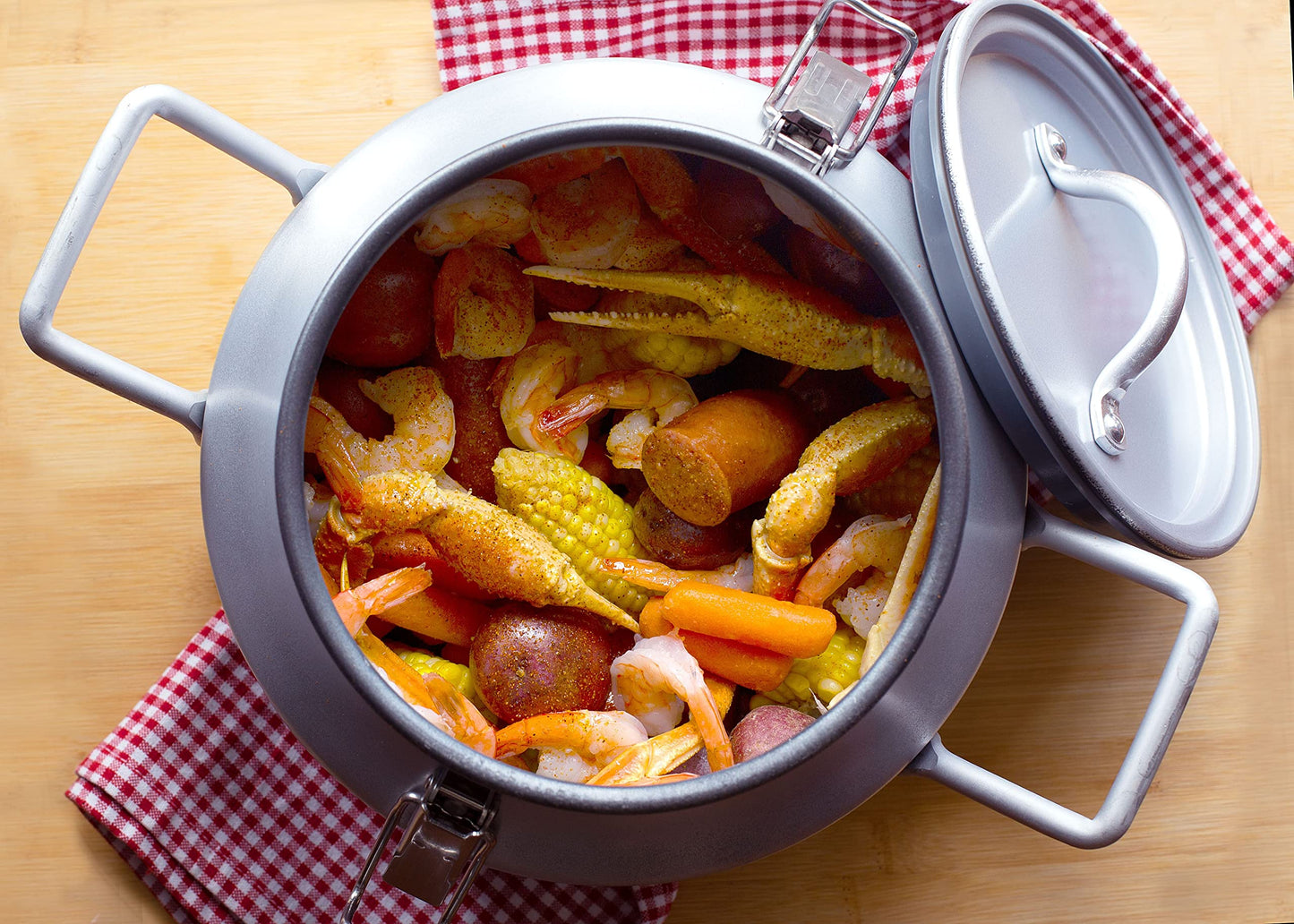 CanCooker Junior - Premium Portable Camping Cookware with Non-Stick Coating | 2 Gallon Outdoor Steam Cooker for Camping, Hunting, Fishing & Backyard BBQ - 2 Pack