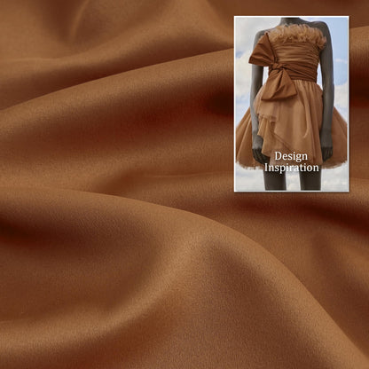 DUALIFE Blackout Curtains 90 Inches Long Sleek Narrow Curtains for Small Window Laundry Office Fall Luxury Decor Doorway Curtain Panels(2 Panels, Dark Oak Golden Brown, W34 x L90)