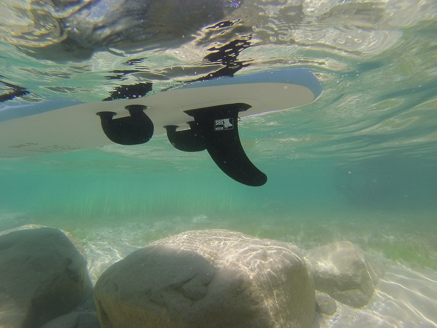 SBS 9" iSUP Fin - Quick Release Slide in Fin for Inflatable Paddleboard (Aqua Marina, Vilano, etc)