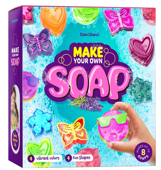 Dan&Darci Soap Making Kit for Kids - Crafts Science Toys - Birthday Gifts for Girls and Boys Age 6-12 Years Girl DIY Kits - Best Educational Craft Activity Gift for 6-12 Year Old Kid