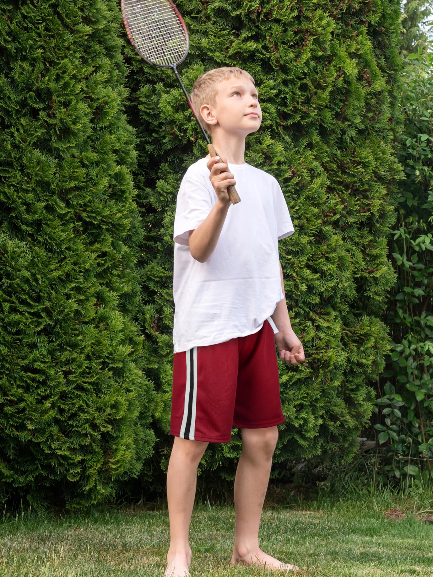 YERIOK 5 Pack Boys Shorts Boys Athletic Basketball Mesh Kids Soccer Gym Clothes Quick Dry Active Sports Shorts Black, Navy Blue, Mixed Color A 12-14Y