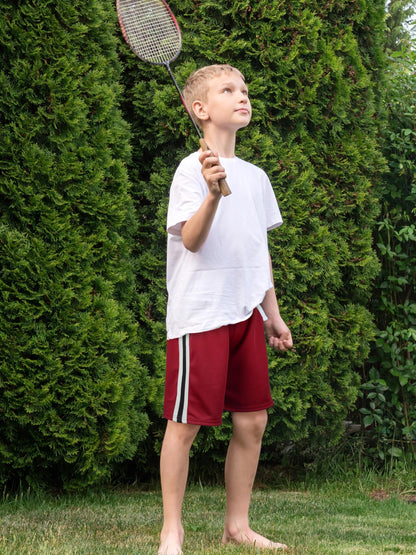 YERIOK 5 Pack Boys Shorts Boys Athletic Basketball Mesh Kids Soccer Gym Clothes Quick Dry Active Sports Shorts Black, Navy Blue, Mixed Color A 12-14Y