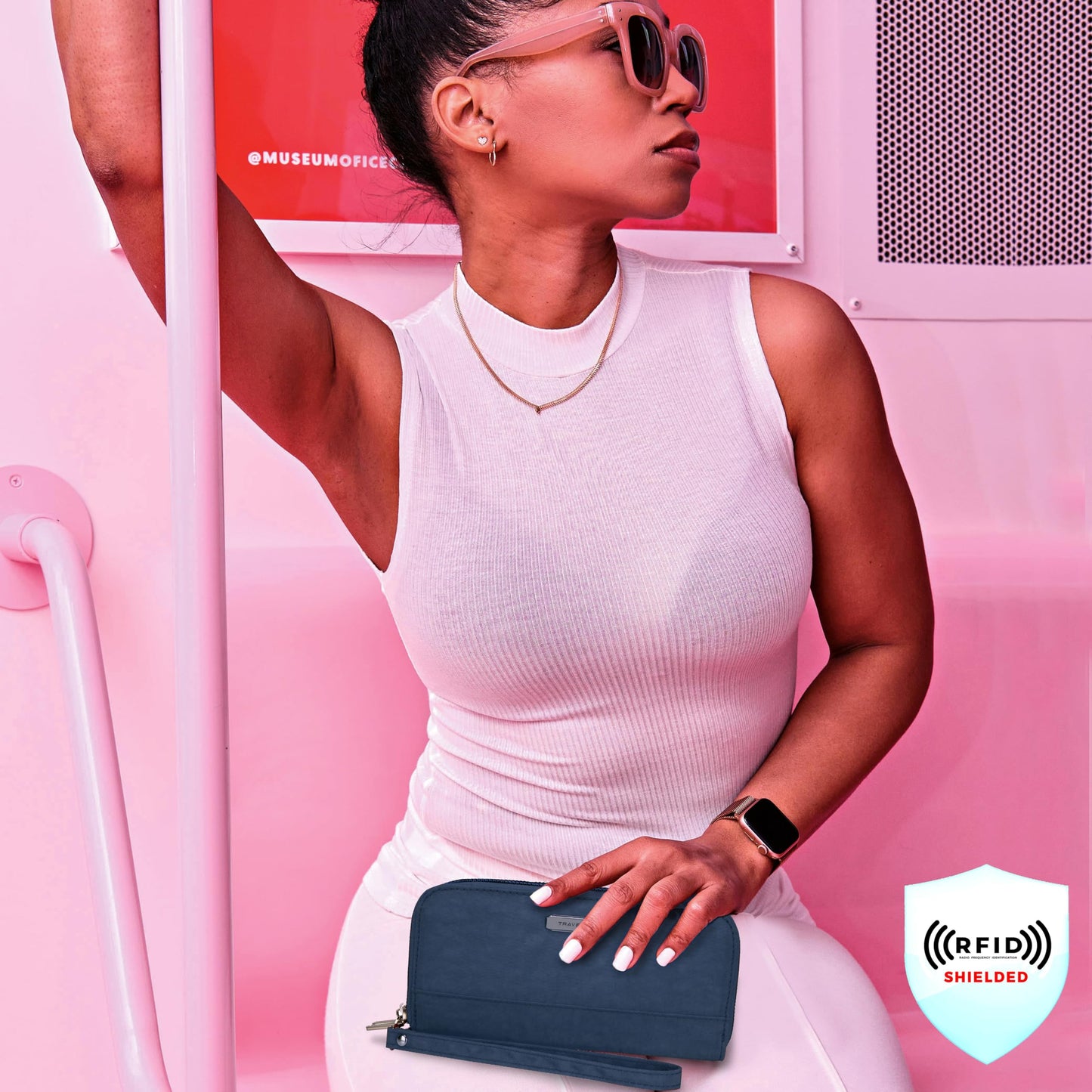 Travelon RFID Blocking Double Zip Wallet