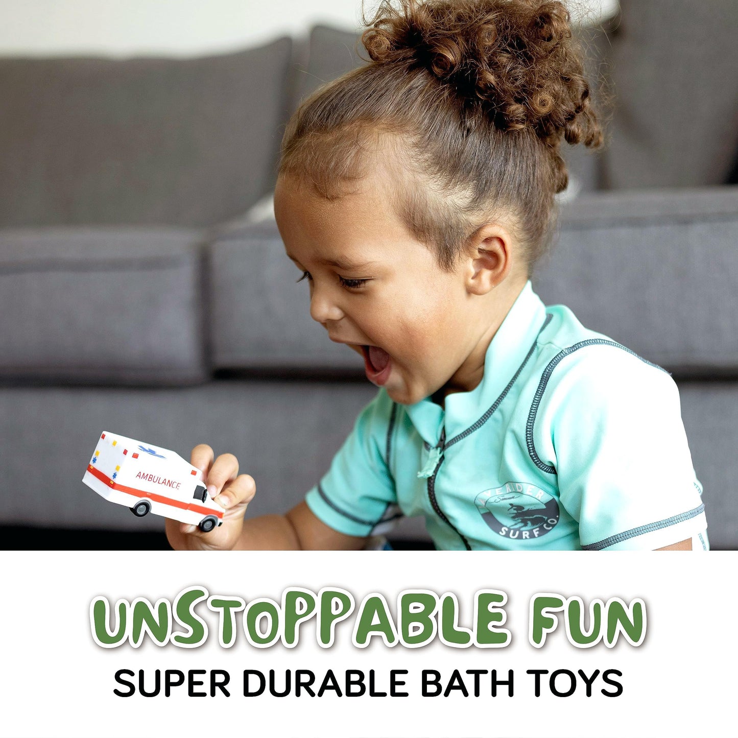 SplashEZ Mold Free Car Bath Toys for Kids | Toddler Bath Toys with No Hole for Water | Vehicles Set Ideal Size for Little Hands | Safe, Durable for Endless Tub Fun | Great for Boys & Girls Ages 0+