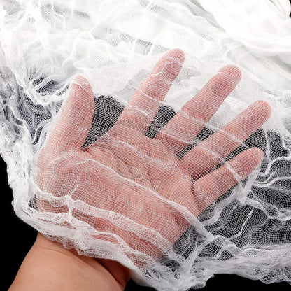 Boao 85 x 197 Inch Halloween Cheesecloth Cheese Cloth Roll for Crafts Large White Cotton Muslin Gauze Fabric for Party Decorations