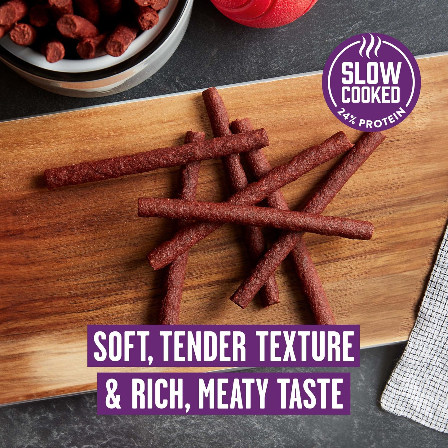 Pup-Peroni Dog Treats, Original Bacon Flavor, 5.6 Ounce (Pack of 8), Made with Real Bacon