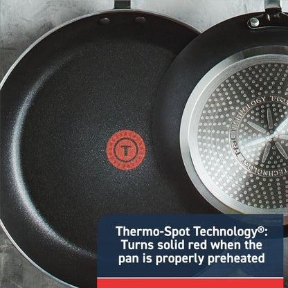 T-fal Experience Nonstick Fry Pan 8 Inch, Induction Compatible, Oven Safe 400F, Cookware, Non Stick Frying Pan, Skillet, Cooking, Kitchen, Egg Pan, Pots and Pans, Home, Dishwasher Safe, Black