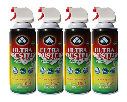 Ultra Duster Canned Air Industrial Strength 10oz 4 Pack Y