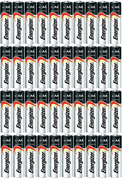 Energizer AA Max Alkaline E91 Batteries Made in USA - Expiration 12/2024 or later - 40 count