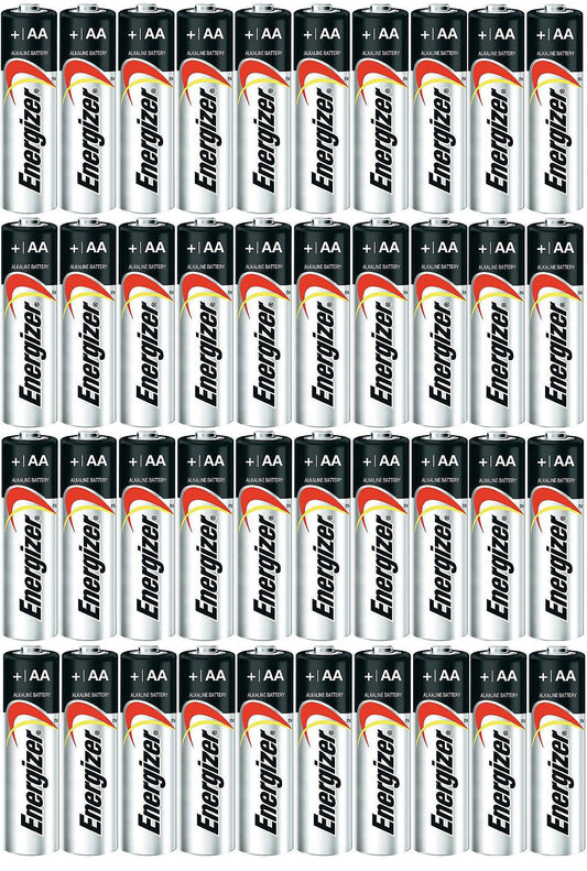 Energizer AA Max Alkaline E91 Batteries Made in USA - Expiration 12/2024 or later - 40 count