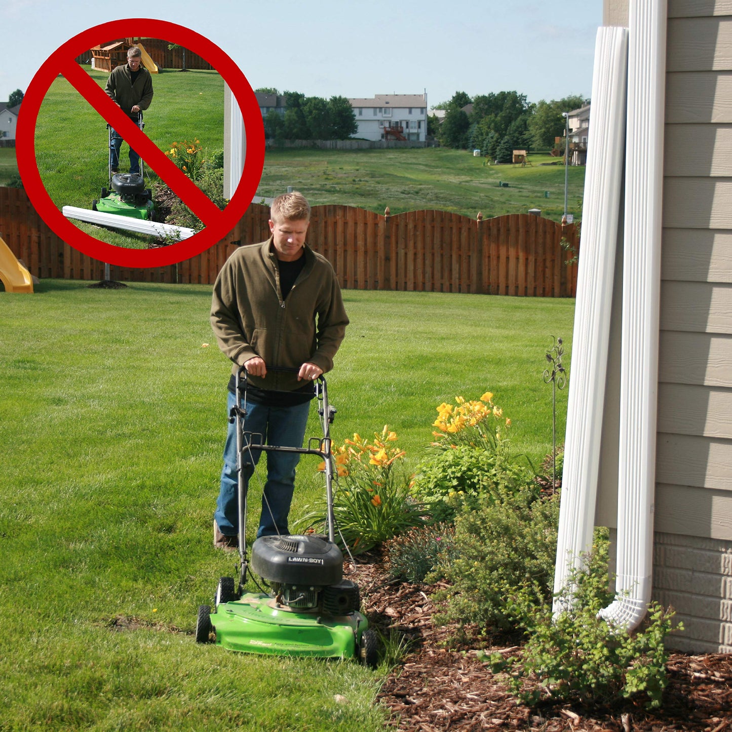 Zip Hinge 5 Pack Plus | Made in The USA Downspout Hinge | Hardware, Nutsetter & Instructions | DIY Installation on All Rectangle or Square Downspouts