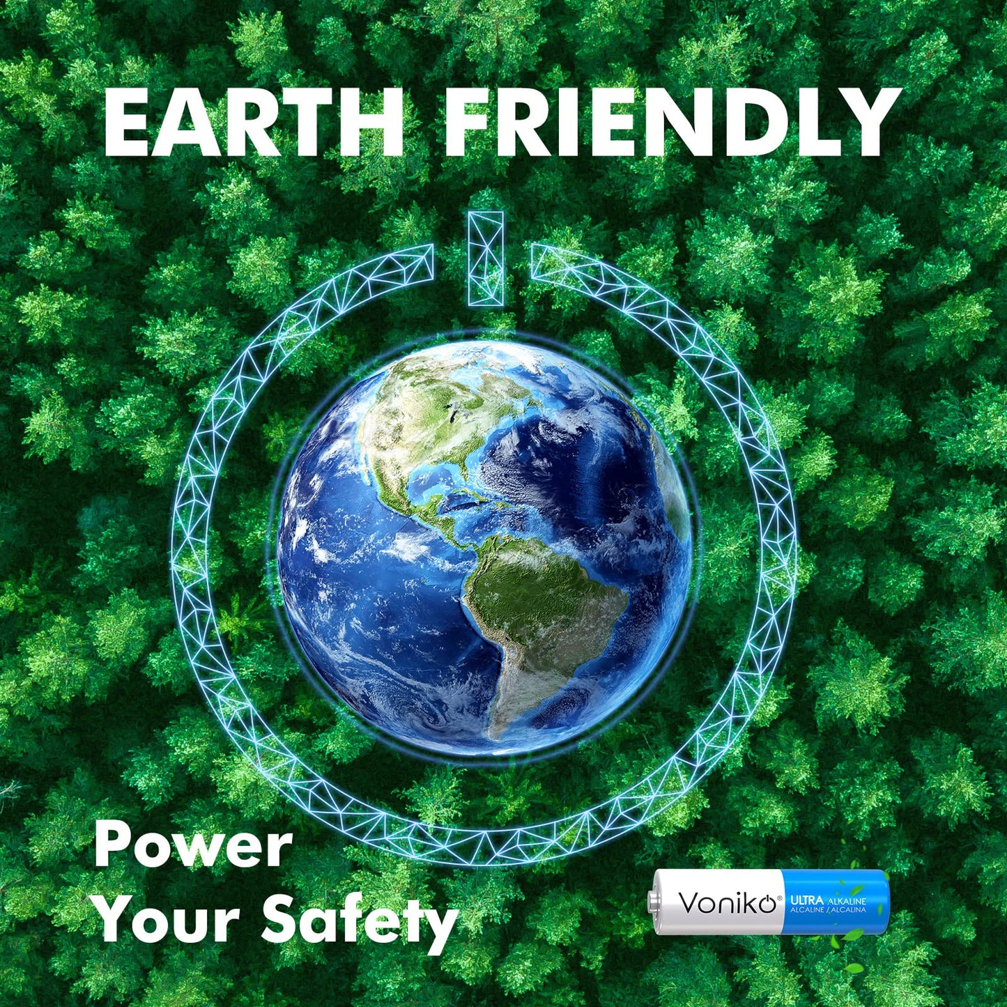 Voniko - Premium Grade AA Batteries - (100 Pack) - Alkaline Double A Battery - Ultra Long-Lasting, Leakproof 1.5v Batteries - 10-Year Shelf Life