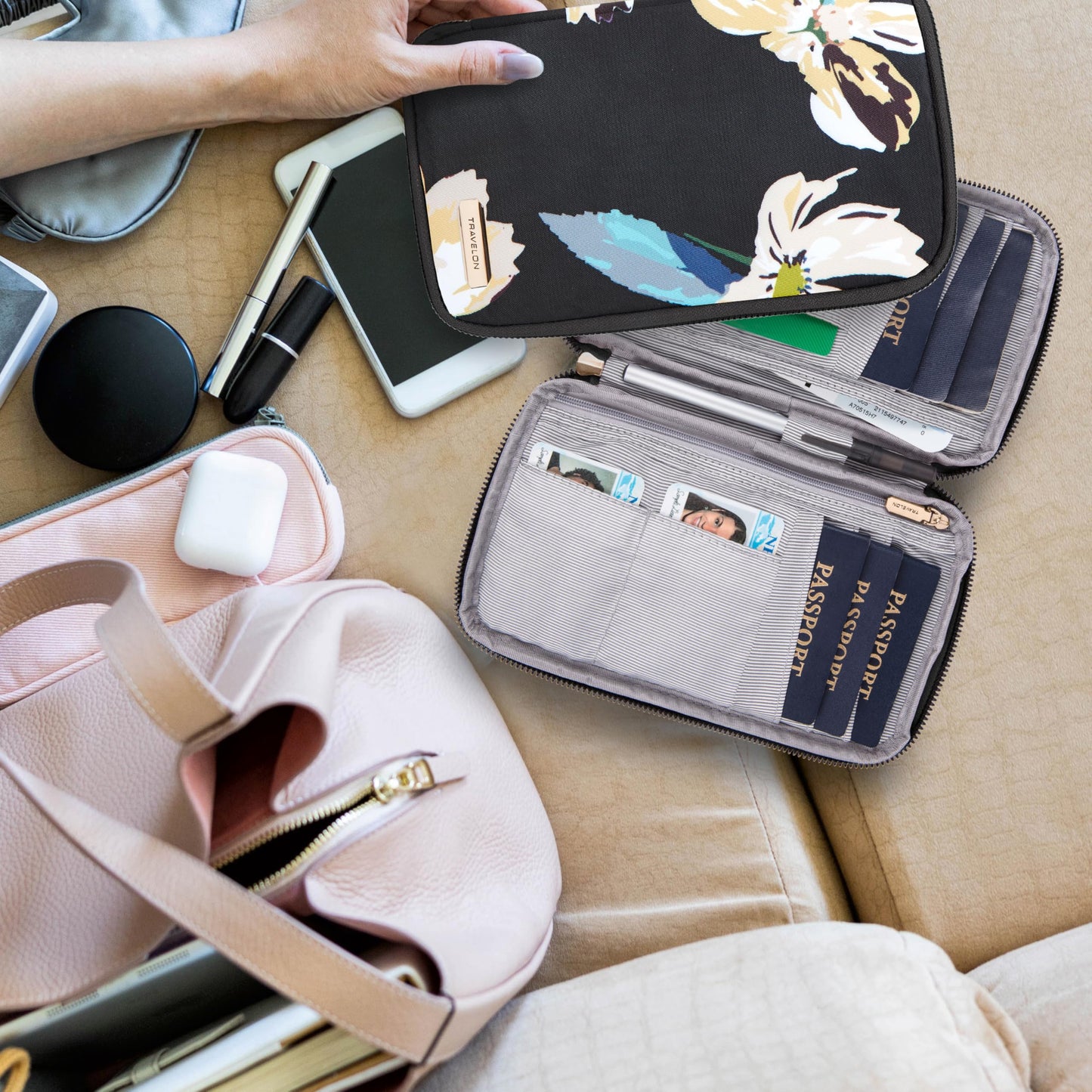 Travelon RFID Blocking Family Passport Wallet