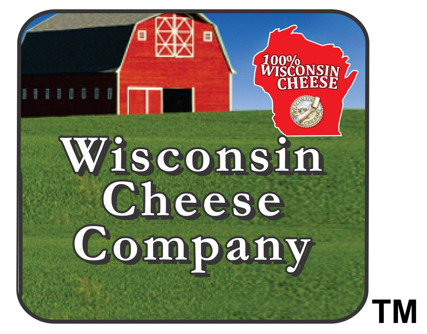 Wisconsin Cheese Company - Wisconsin Cheddar & Pepper Jack Cheese and Cracker Gift Box - 100% Wisconsin Cheese | Perfect for Parties, Charcuterie Boards and Birthdays