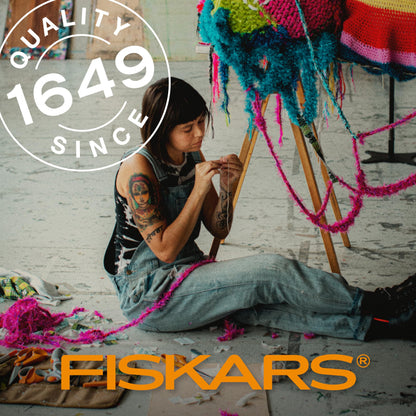 Fiskars Fringe Scissors, Green Teal/Silver