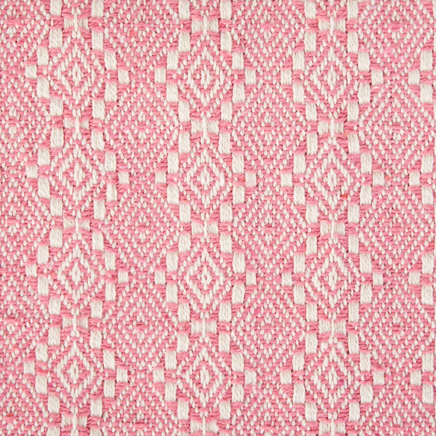 DII Diamond Stitch Woven Throw, Organic Modern, 50 x 60, Rose