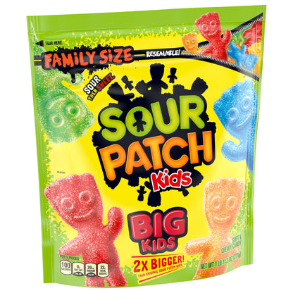 SOUR PATCH KIDS Big Kids Soft & Chewy Candy, Family Size, Bulk Candy, 1.7 lb