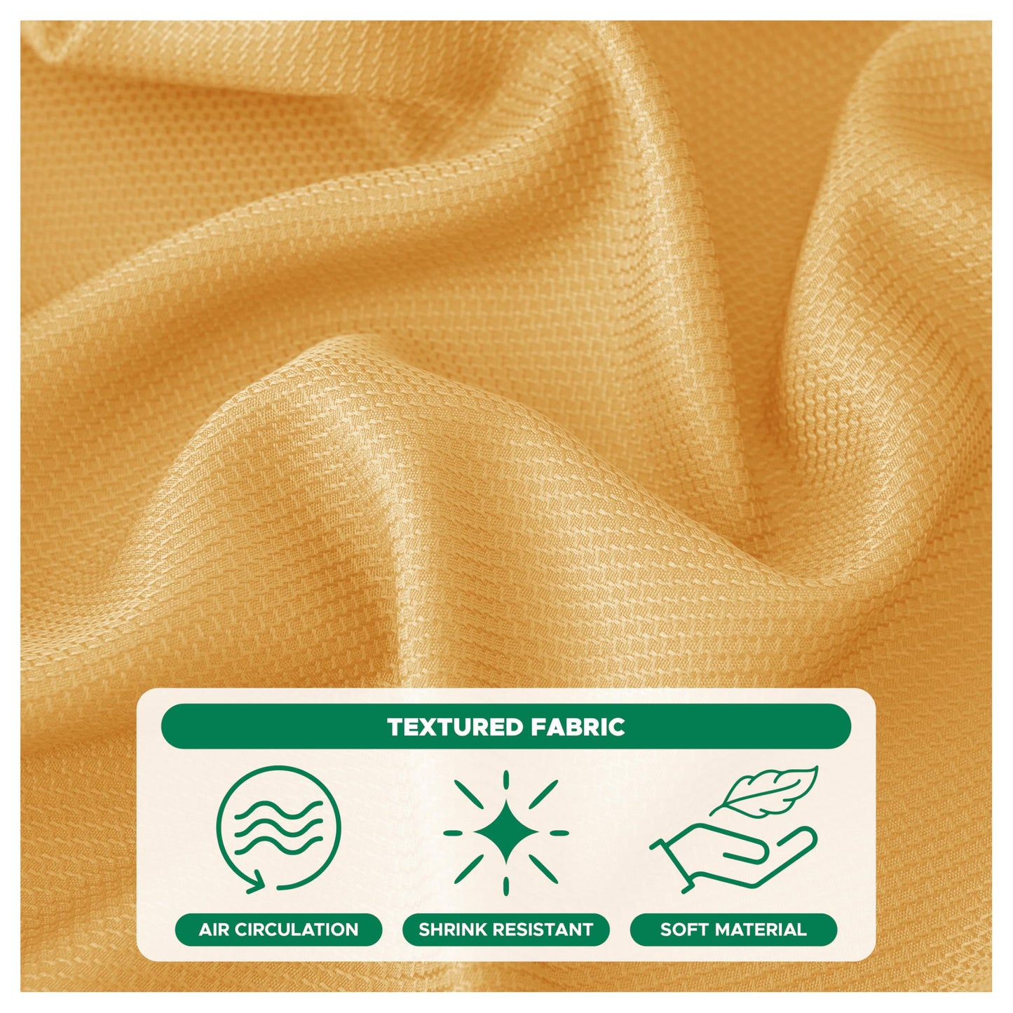 Biscaynebay Fall Tablecloth Textured Fabric 70x120 Inch Rectangular, Fall Gold Thanksgiving Autumn Harvest Water Resistant Fabric Tablecloths for Kitchen, Dining, Wedding, Parties Machine Washable