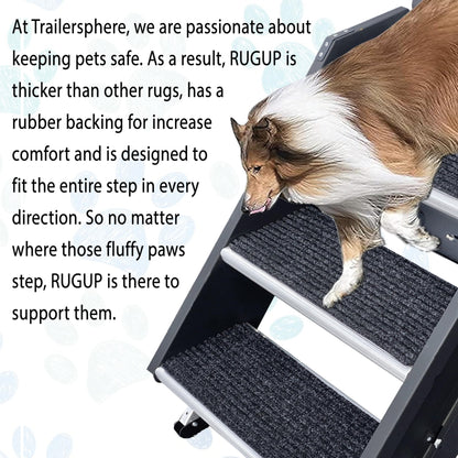 Trailersphere RUGUP RV Non-Slip Step Rugs for Lippert and MORryde Steps (2 Pack)