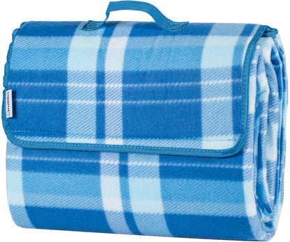 Scuddles Picnic Outdoor Blanket Park Blanket Beach Mat for Camping on Grass Oversized Seats 4 Adults Water Resistant Picnic Mat