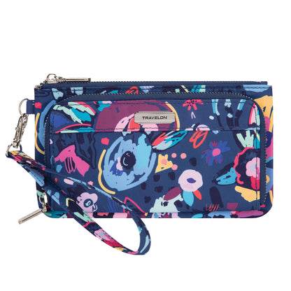 Travelon: RFID Blocking Phone Clutch Wallet - Mod Floral
