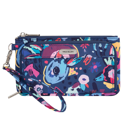 Travelon: RFID Blocking Phone Clutch Wallet - Mod Floral