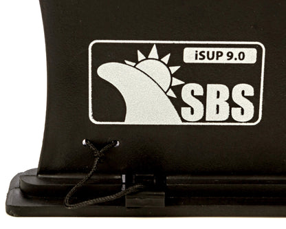 SBS 9" iSUP Fin - Quick Release Slide in Fin for Inflatable Paddleboard (Aqua Marina, Vilano, etc)