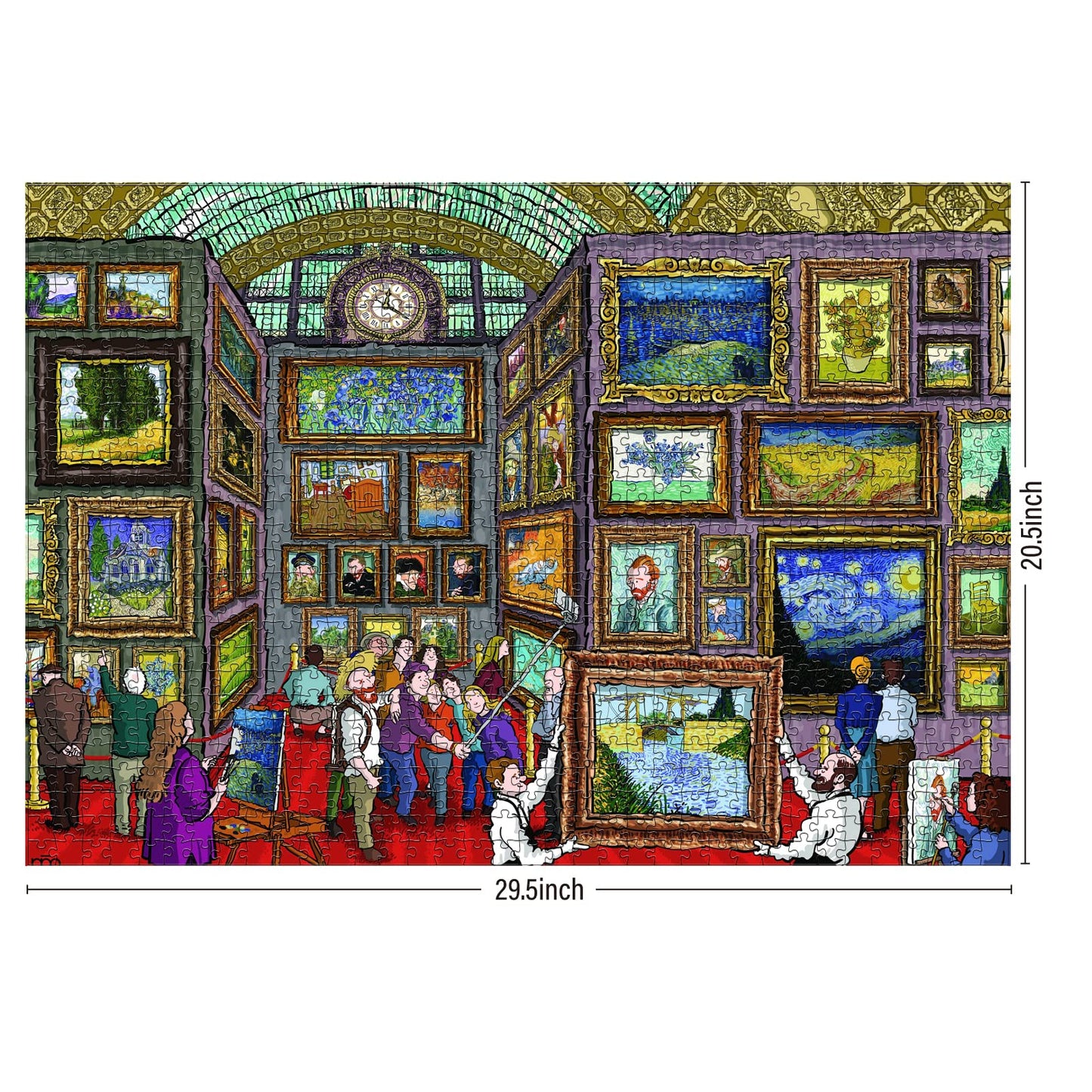 Antelope - 1000 Piece Puzzle for Adults, Van Gogh Jigsaw Puzzles 1000 Pieces, Van Gogh's Time Travel to Muse Da Orsay Puzzles for Adults 1000 PC by Alireza Karimi Moghaddam