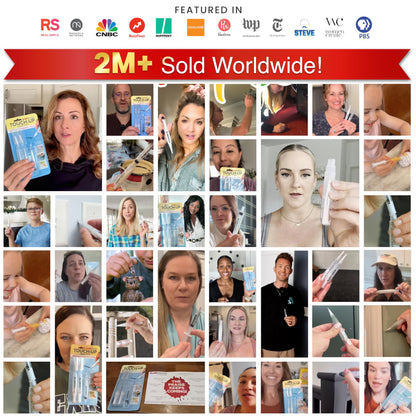 Slobproof Refillable Touch-Up Paint Pen, Mess-Free, Reusable Wall Paint Repair Tool, Precise Application, DIY Home Improvement, Furniture, Arts and Crafts, Patented Design, Easy Storage, Pack of 5