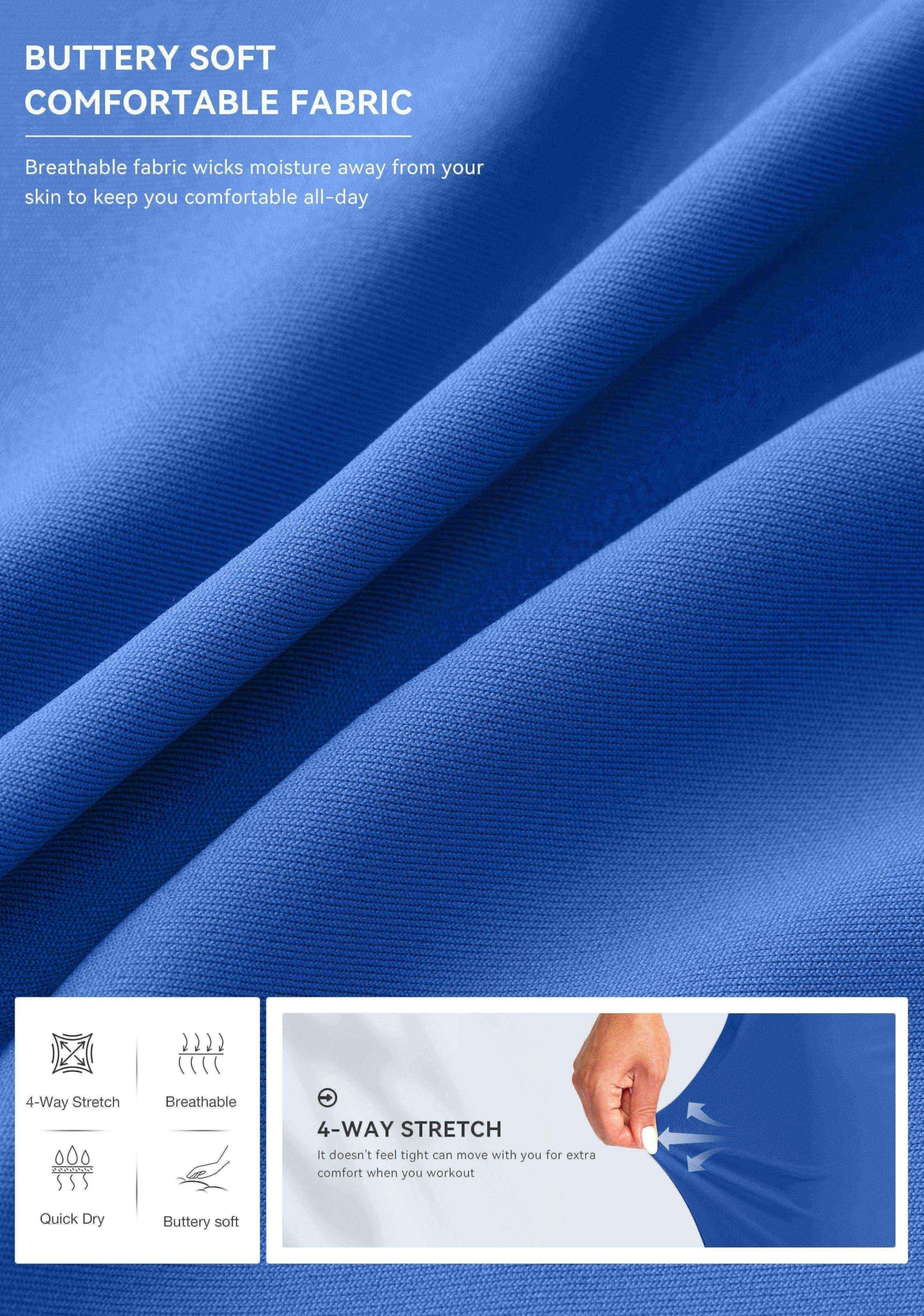 G Gradual Women's Joggers Pants with Zipper Pockets Tapered Running Sweatpants for Women Lounge, Jogging(Royal Blue,M)