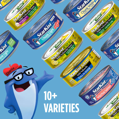 StarKist Chunk Light Tuna in Water, 5 oz (8 Pack) Canned Tuna Fish, Wild Caught, Gluten Free, Ready to Eat, Perfect for Salads, Keto Meals and Snacks, with 20g Protein & 90 Calories Per Serving