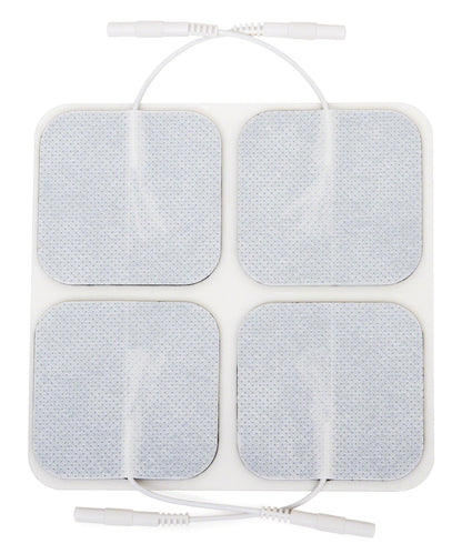 reserv 2" x 2" Premium Re-Usable Self Adhesive Electrode Pads for TENS/EMS Unit, Fabric Backed Pads with Premium Gel (Latex Free) (4 Pack (160 electrodes)