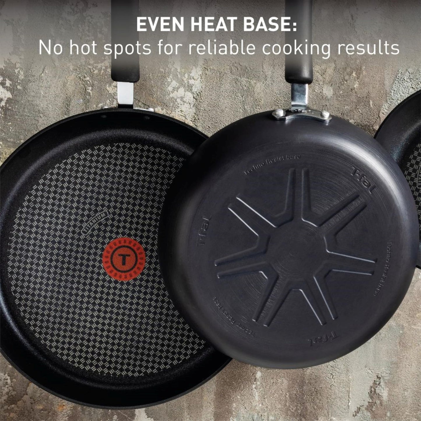 T-Fal Ultimate Hard Anodized Nonstick Fry Pan With Lid 12 Inch, Oven Broiler Safe 400F, Lid Safe 350F, Cookware, Pots and Pans, Kitchen Frying Pans, Skillets, Home, Dishwasher Safe, Black