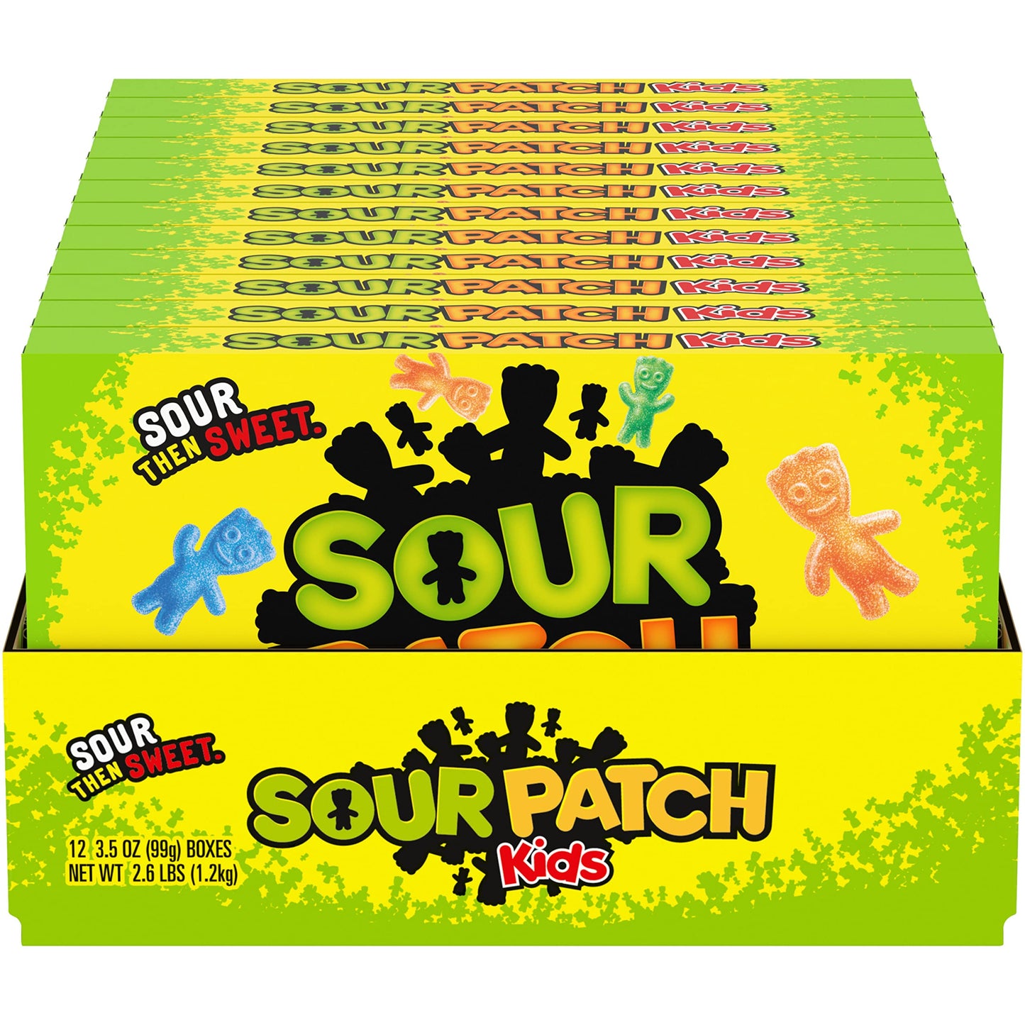 SOUR PATCH KIDS Soft & Chewy Candy, Bulk Candy, 12 - 3.5 oz Boxes