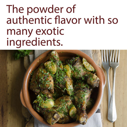 The Spice Way - Ras El Hanout Moroccan Meat Spice Blend Salt Free (meat seasonings) No Additives, No Preservatives, Just Spices and Herbs We Grow, Dry and Blend In Our Farm. (resealable bag) (2 oz)