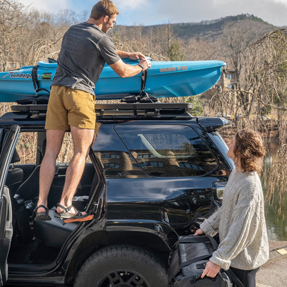 Rightline Gear Moki Ascent Folding Vehicle Door Step for Car Roof Access As Seen On Shark Tank, 8.75 by 3 by 5.25 Inch