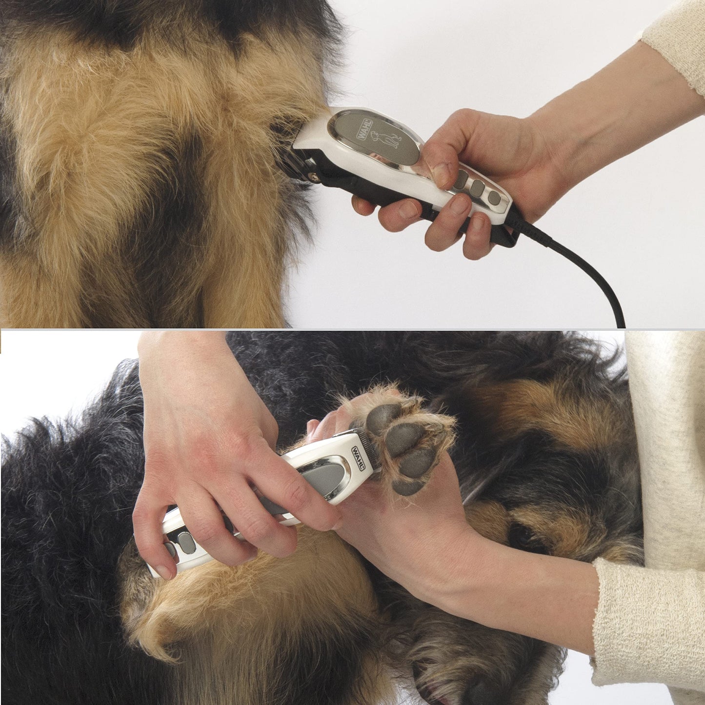 Wahl USA Pet-Pro Corded Clipper & Battery Trimmer Pet Grooming Combo Kit for Dogs with Light to Thick Coats, The Brand Used by Professionals - Model 9284