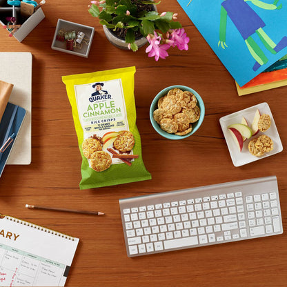 Quaker Rice Crisps, Gluten Free, 4 Flavor Sweet and Savory Variety Mix, Single Serve, 30 count