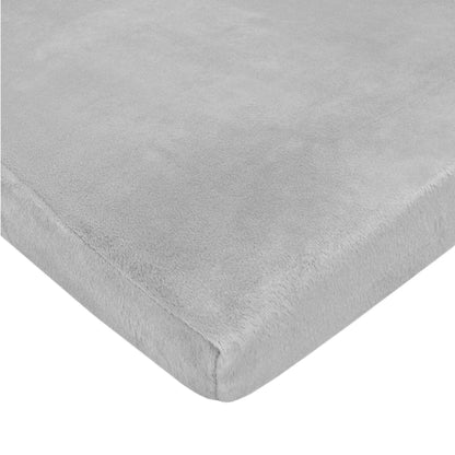 American Baby Company Heavenly Soft Chenille Fitted Pack N Play Playard Sheet 27" x 39", Warm and Cozy Chenille Pack and Play Sheet, Gray, for Boys and Girls, Fits Most Mini Crib Mattresses