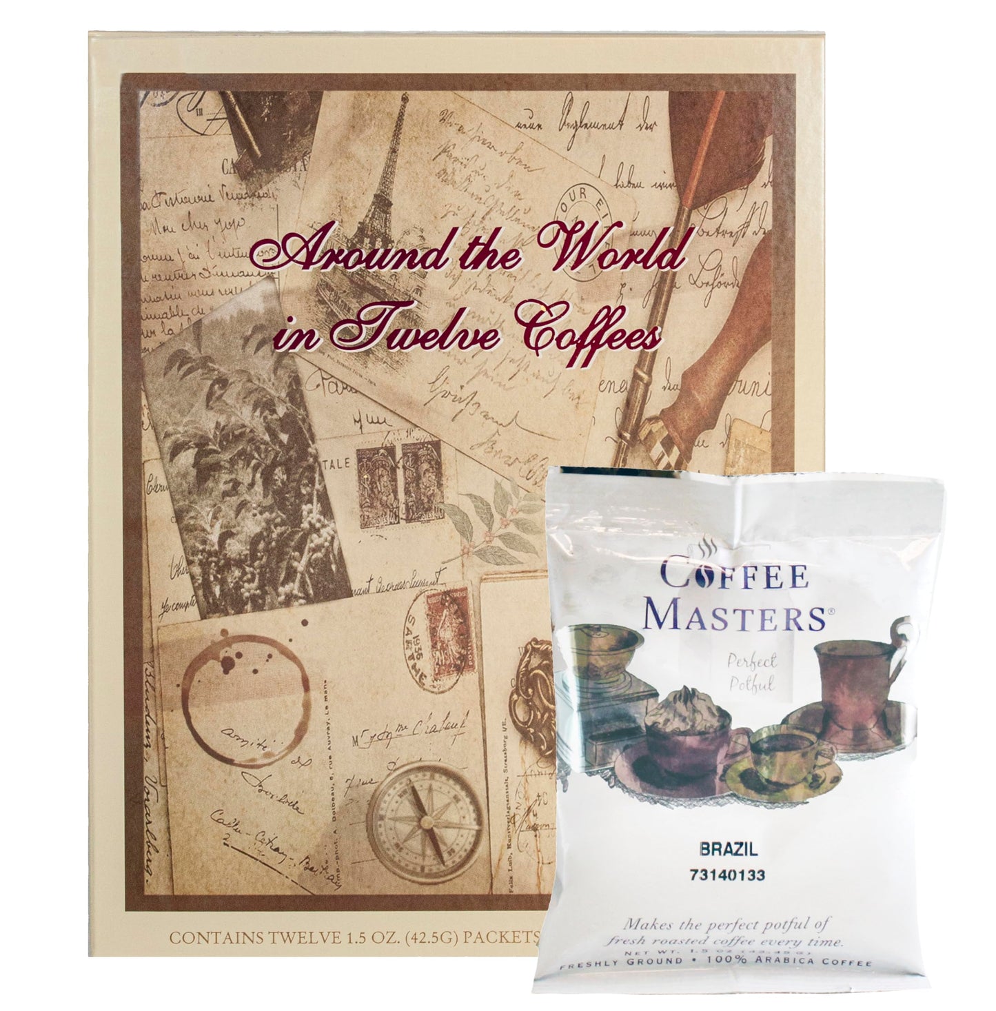Coffee Masters Around the World in Twelve Coffees, 1.5 Ounce (Pack of 12)