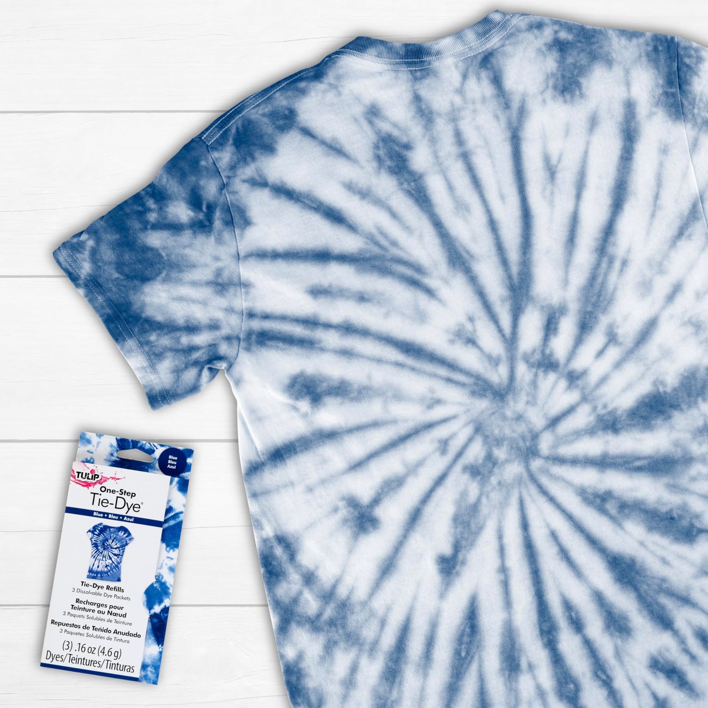 Tulip One-Step Tie-Dye Kit Tulip Fabric Dye Open Stock 29034 Fdy Refill Blue