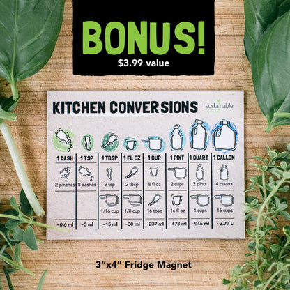 Culinary Herb Seeds Variety Pack: 10 Spice Herbs, Hydroponic Garden Indoors, Heirloom Planting Basil, Parsley, Sage, Thyme, Rosemary, Cilantro, Chives Dill Oregano, Summer Savory by Sustainable Sprout