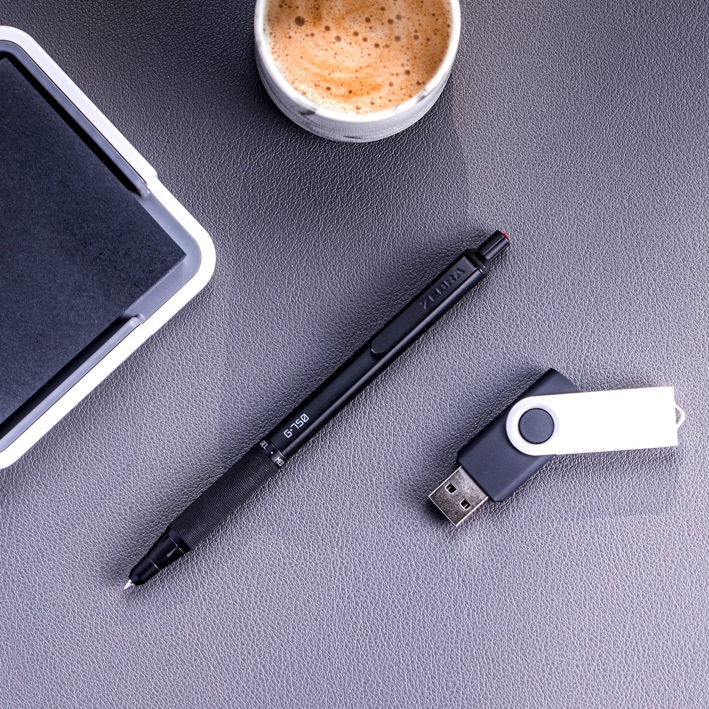 Zebra Pen G-750 and M-701 Retractable Gel Pen/Pencil Gift Set, Premium Metal Barrel, Medium/Fine Point, 0.7mm, 2-Pack (10512)