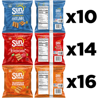 Sunchips Multigrain Chips Variety Pack, 40 Count